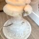 Lampe colonne en albâtre sculpté - années 1960/1970
