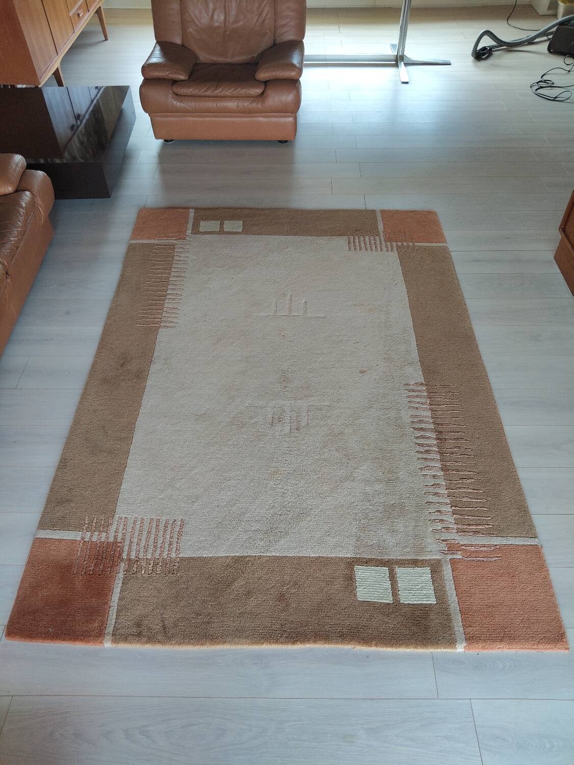 Hand-knotted wool rug 170x240 – Terra Home Editions – terra palette