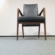 Vintage teak armchair by Josef Hillerband for Wilkhahn 1960s