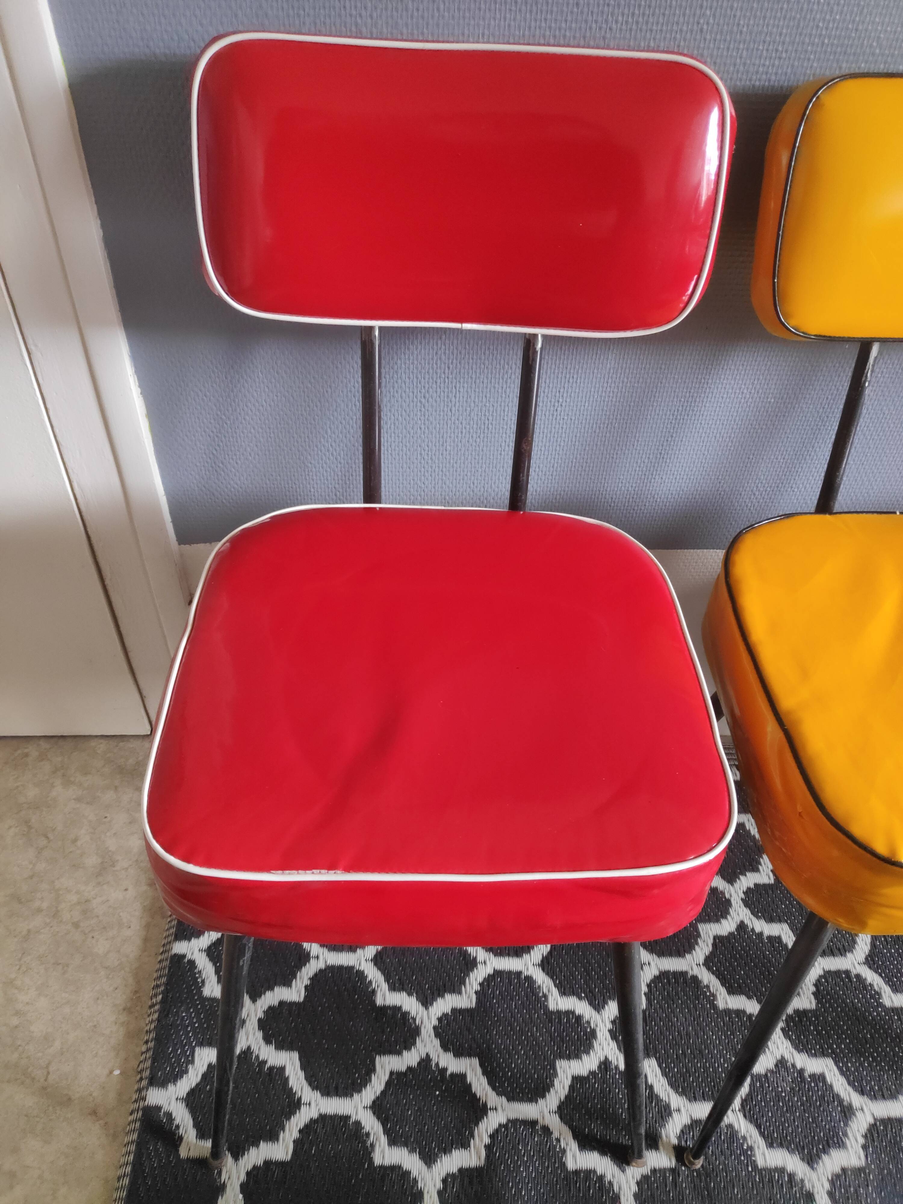Vintage vinyl chairs