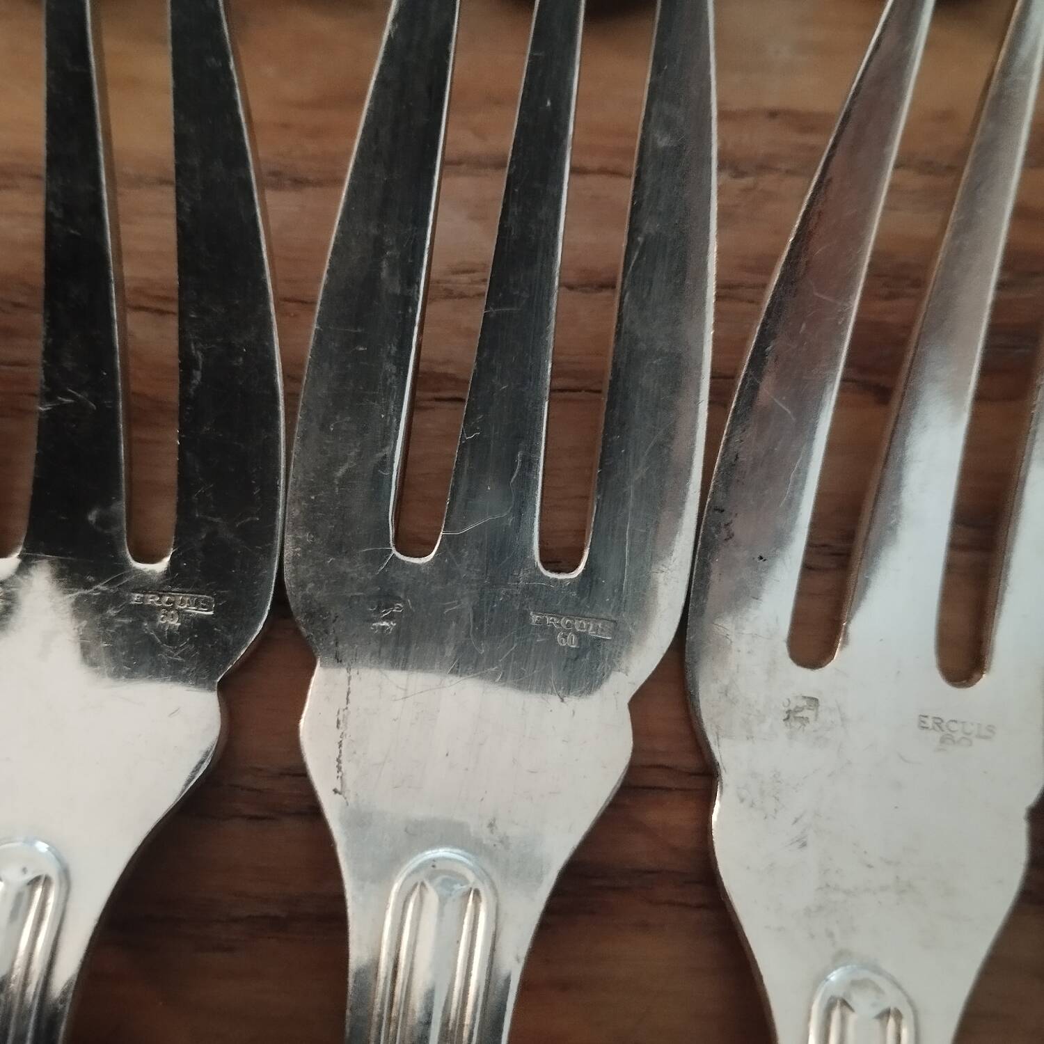 Ercuis silver-plated fish cutlery