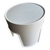 Vintage Gilac white stool / side table – French design year