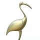 Brass flamingo sculpture, 60s