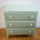 Commode vintage vert d'eau