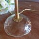 Lampe à poser verre pointe de diamant, vintage