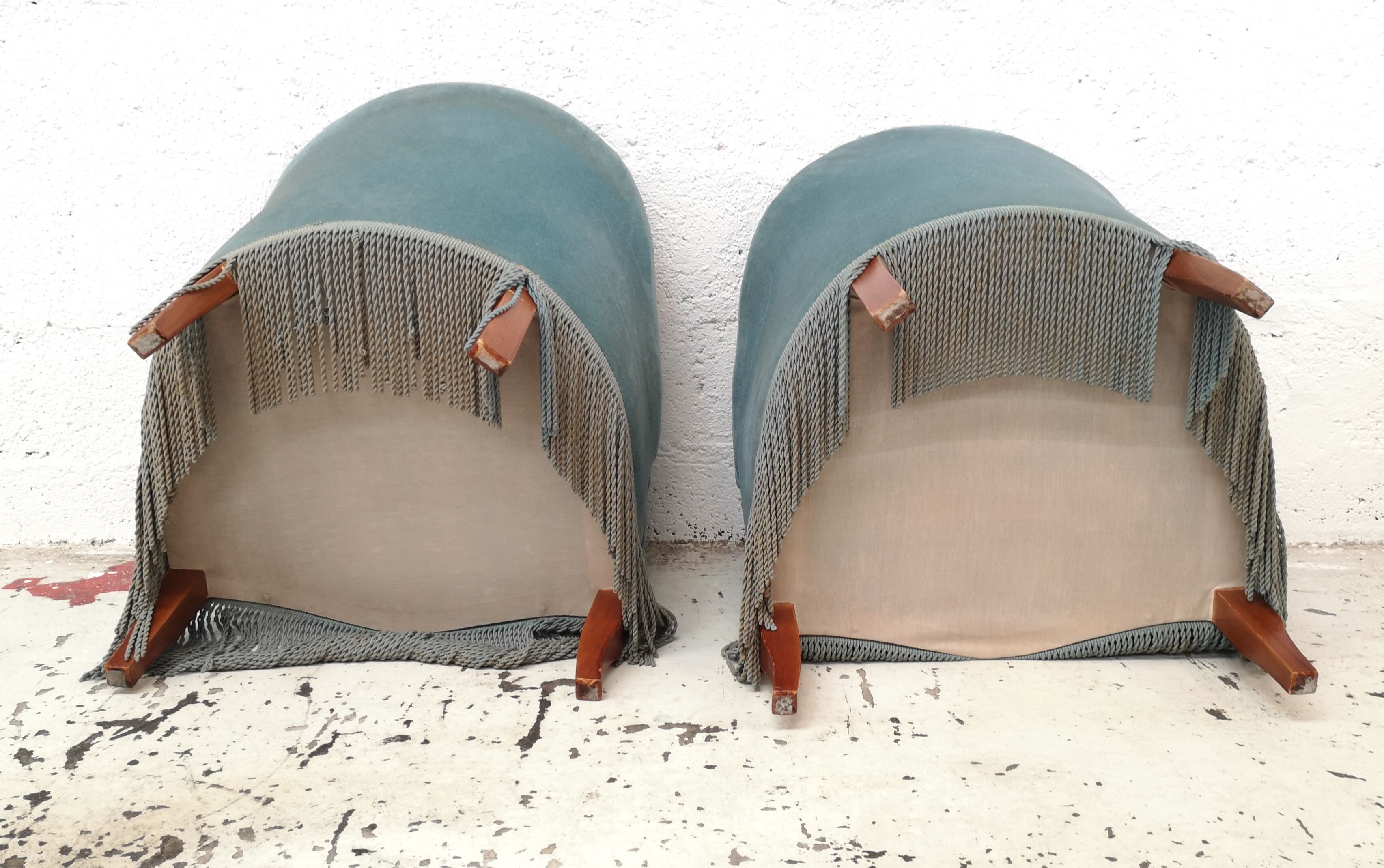 Pair of armchairs blue