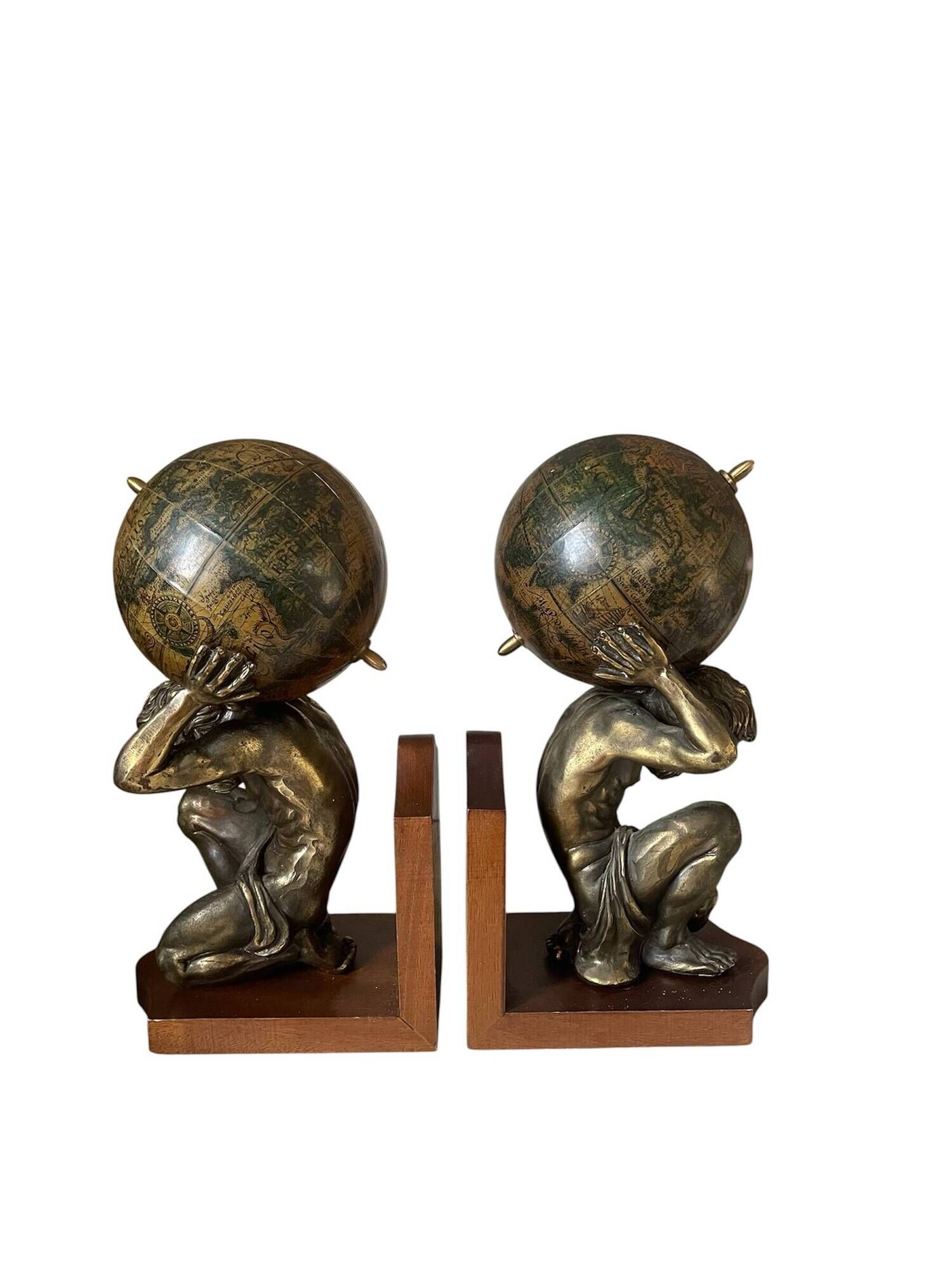Pair of large vintage Mercurio d'Oro bookends