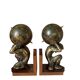 Pair of large vintage Mercurio d'Oro bookends