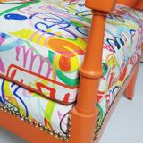 Former colonial style armchair restyled
