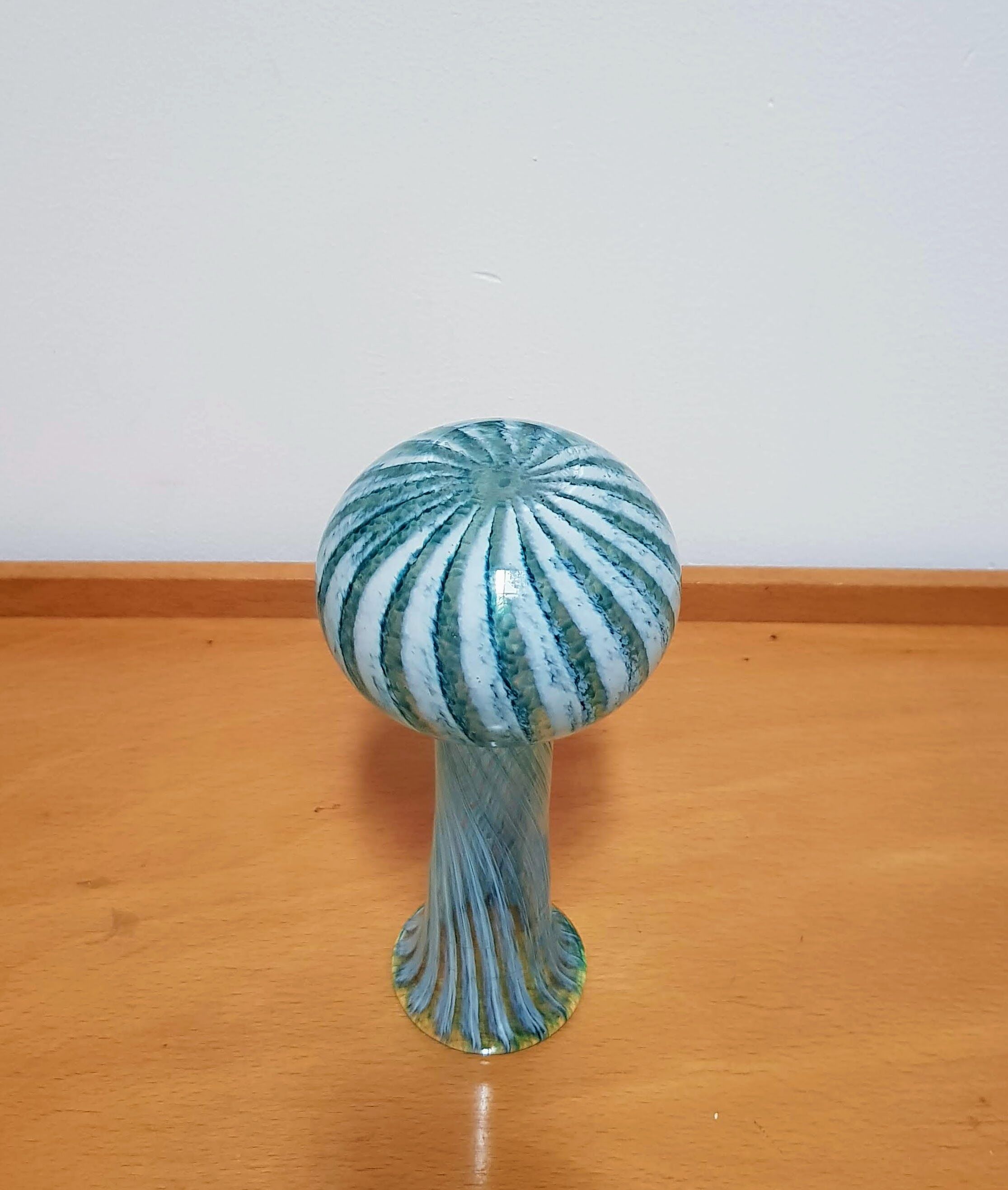 Vintage Glass Vase made by Phoenician Glass, Malta, 1980s