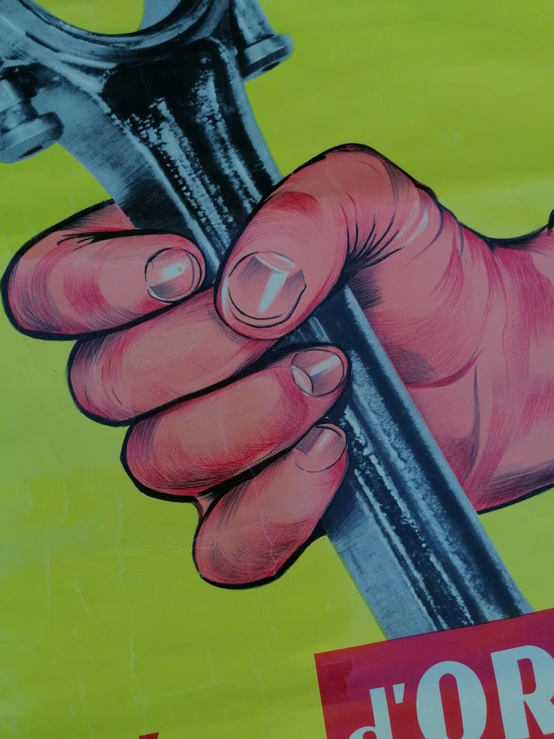 Ancienne affiche publicitaire Saviem Mécanique Garage Renault