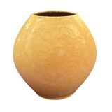 yellow ceramic Gramann Keramik vase, Germany, 1970s