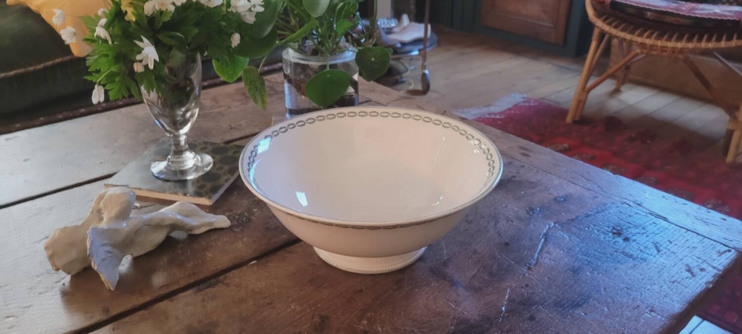 Sarreguemines iron earth salad bowl