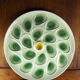 Large oyster dish in pastel colors - Saline earthenware - 70s