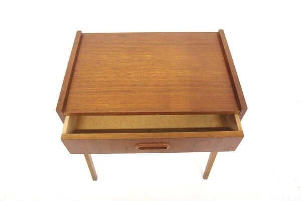 Table de chevet scandinave en teck, Suède, 1950