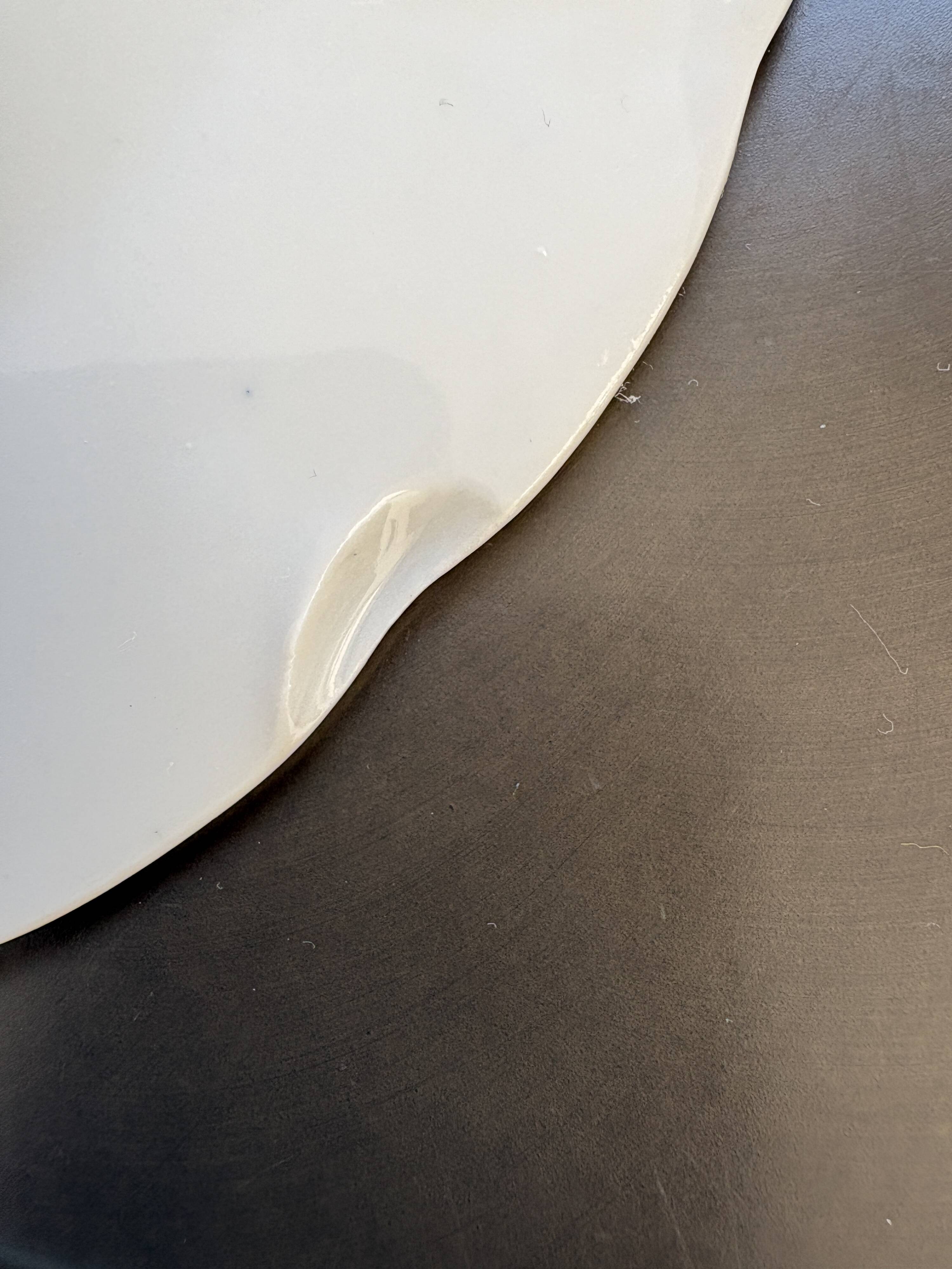 6 antique Blue Willow dessert plates