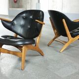 Chair cocktail Danish of Carl Edward Matthes Scandinavian vintage 50-60 years