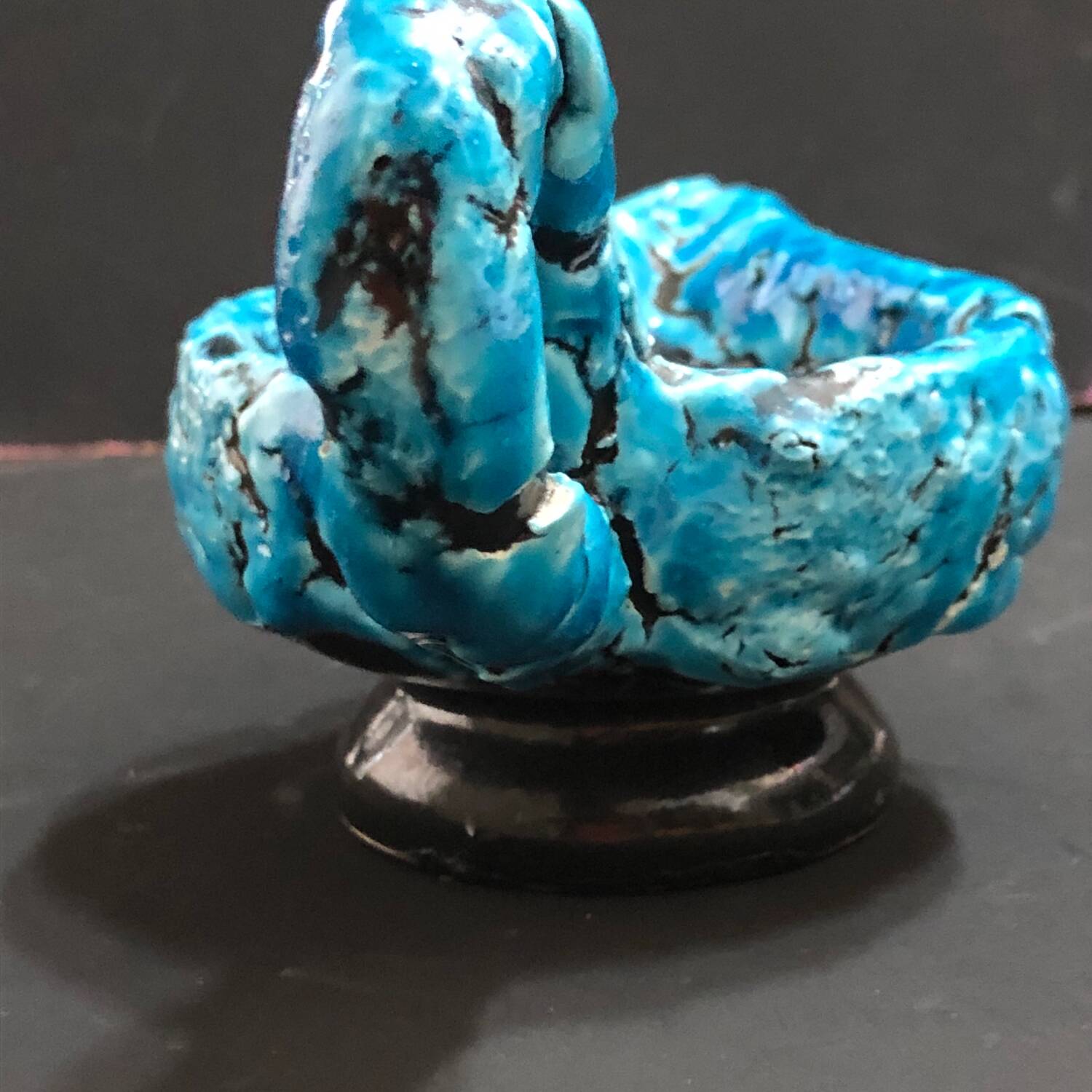 Bougeoir écume de mer fatlava Luc Vallauris