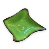 Ceramidi cup in varnished ceramic green and black mordorée