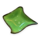 Ceramidi cup in varnished ceramic green and black mordorée