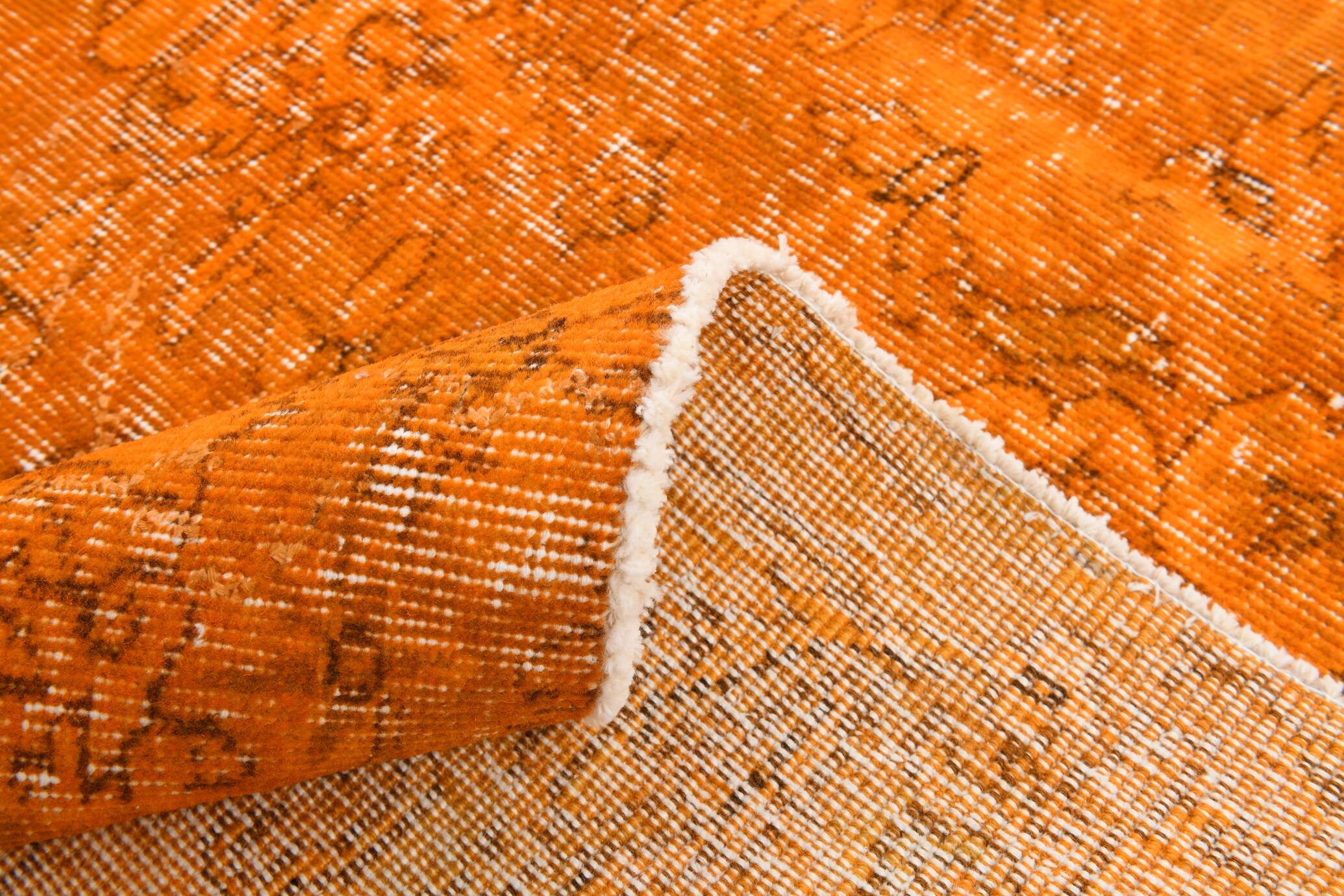 6x9 Pumpink orange vintage rug 181x287Cm SK 3400