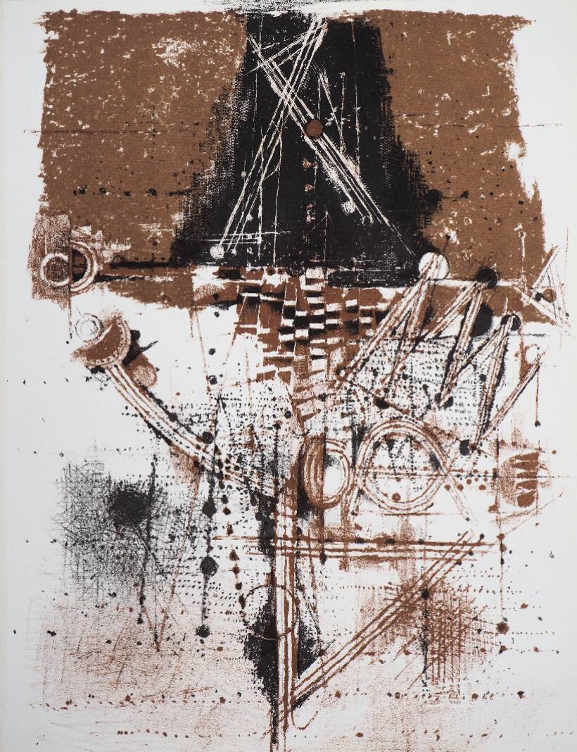Johnny Friedlaender: Polyphonic Music - Original Lithograph