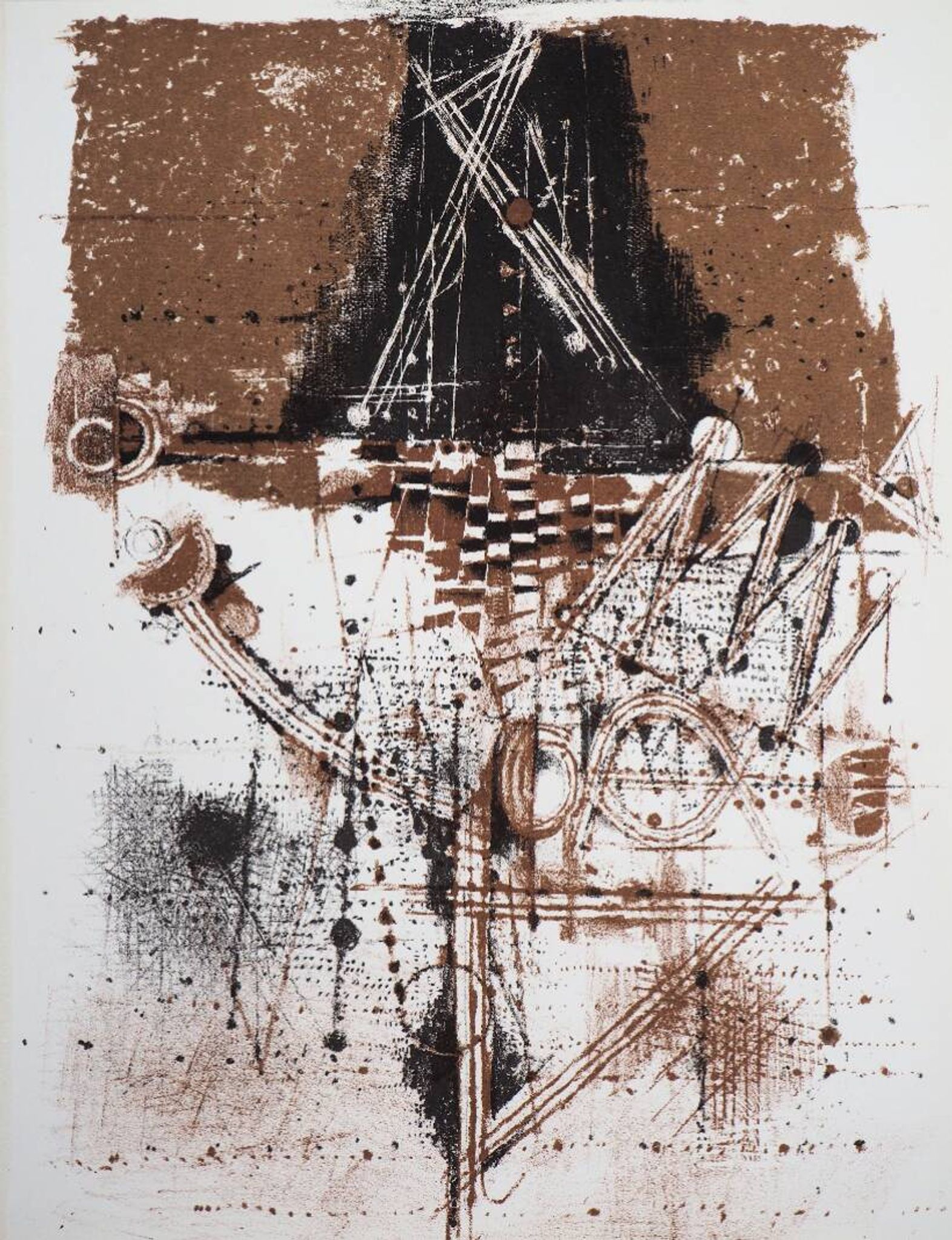Johnny Friedlaender: Polyphonic Music - Original Lithograph