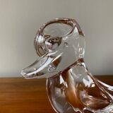 Colorless crystal pocket empty of Duck-shaped Valves