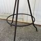 Paire de tabouret de bar artisanal pivotant metal industriel 50s