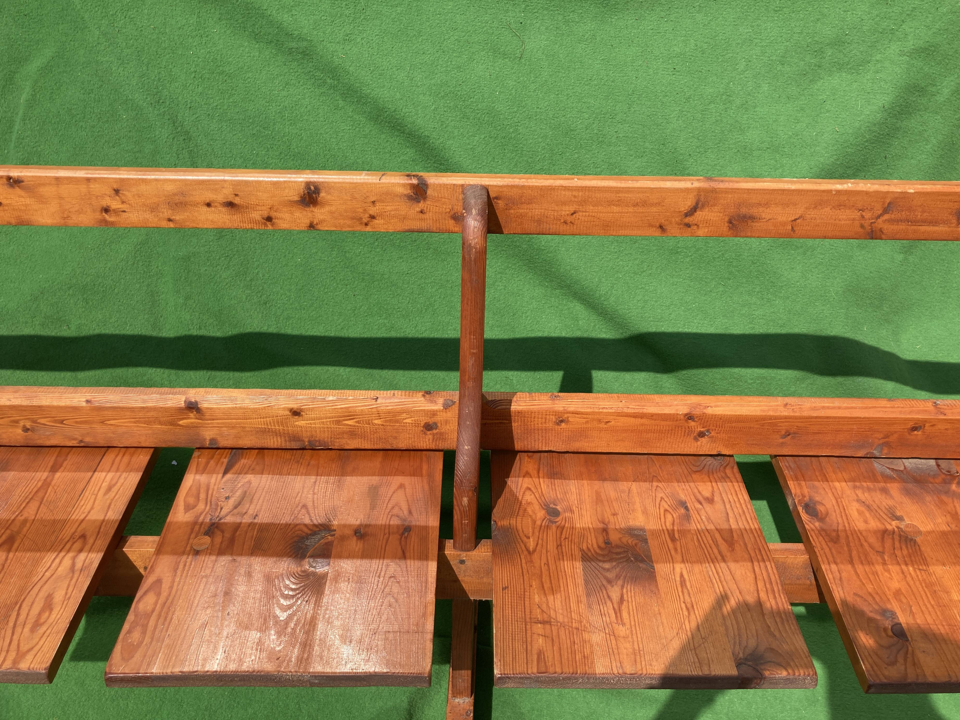 Swedish pine folding bench 1960s-1970s
