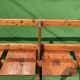 Swedish pine folding bench 1960s-1970s