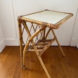 Rattan end table