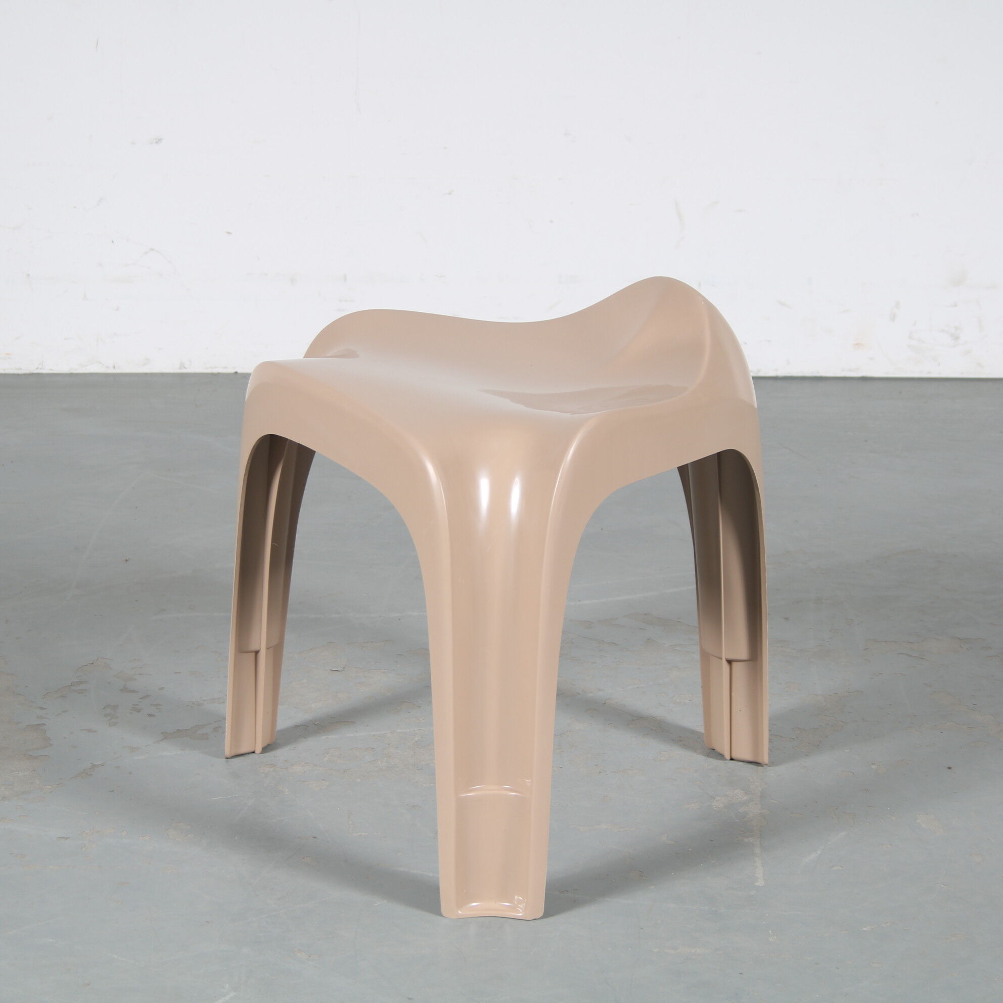 2000s Mocca “Casalino” stool by Alexander Begge for Casala, Germany