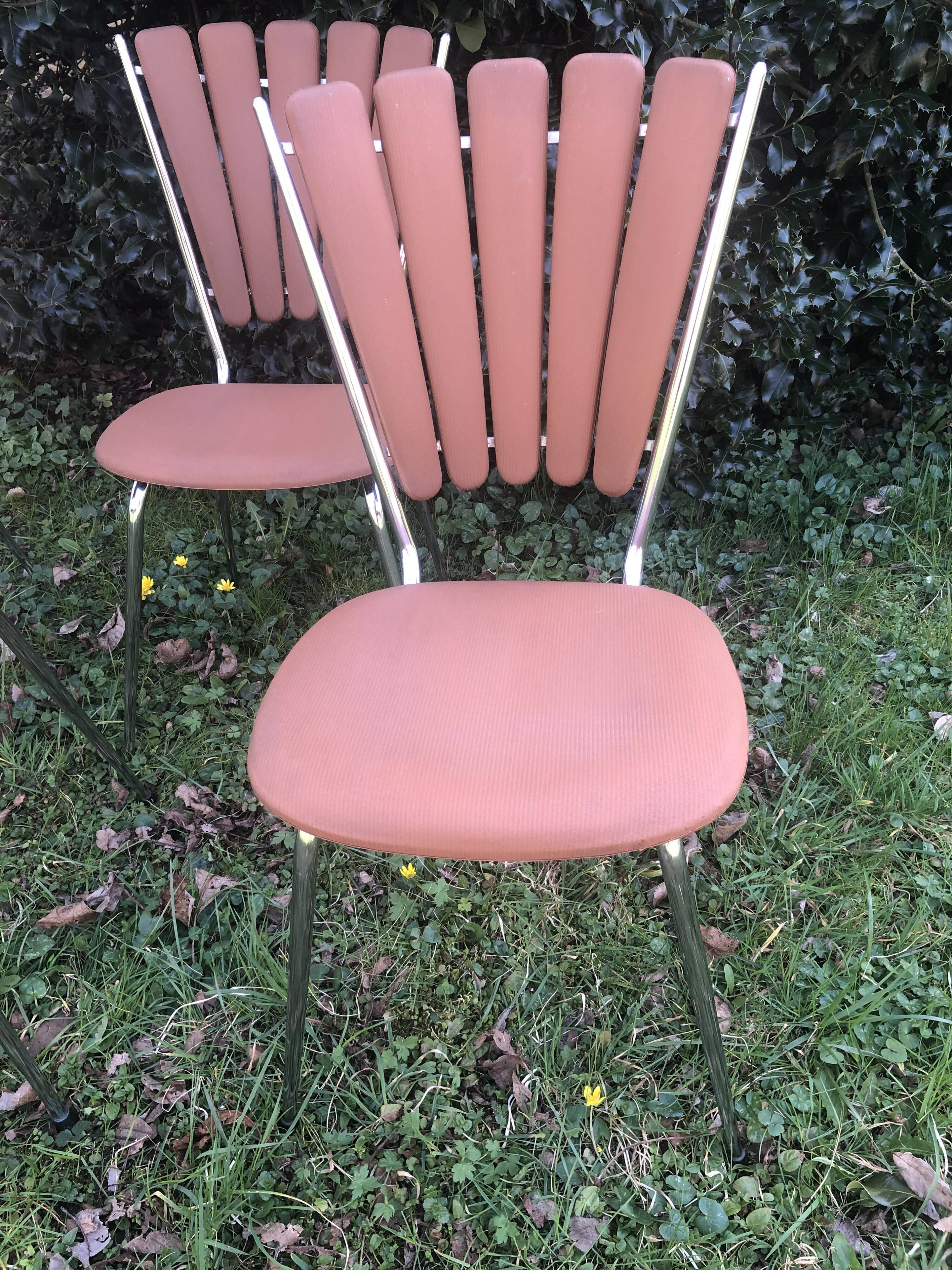 Petal back chairs