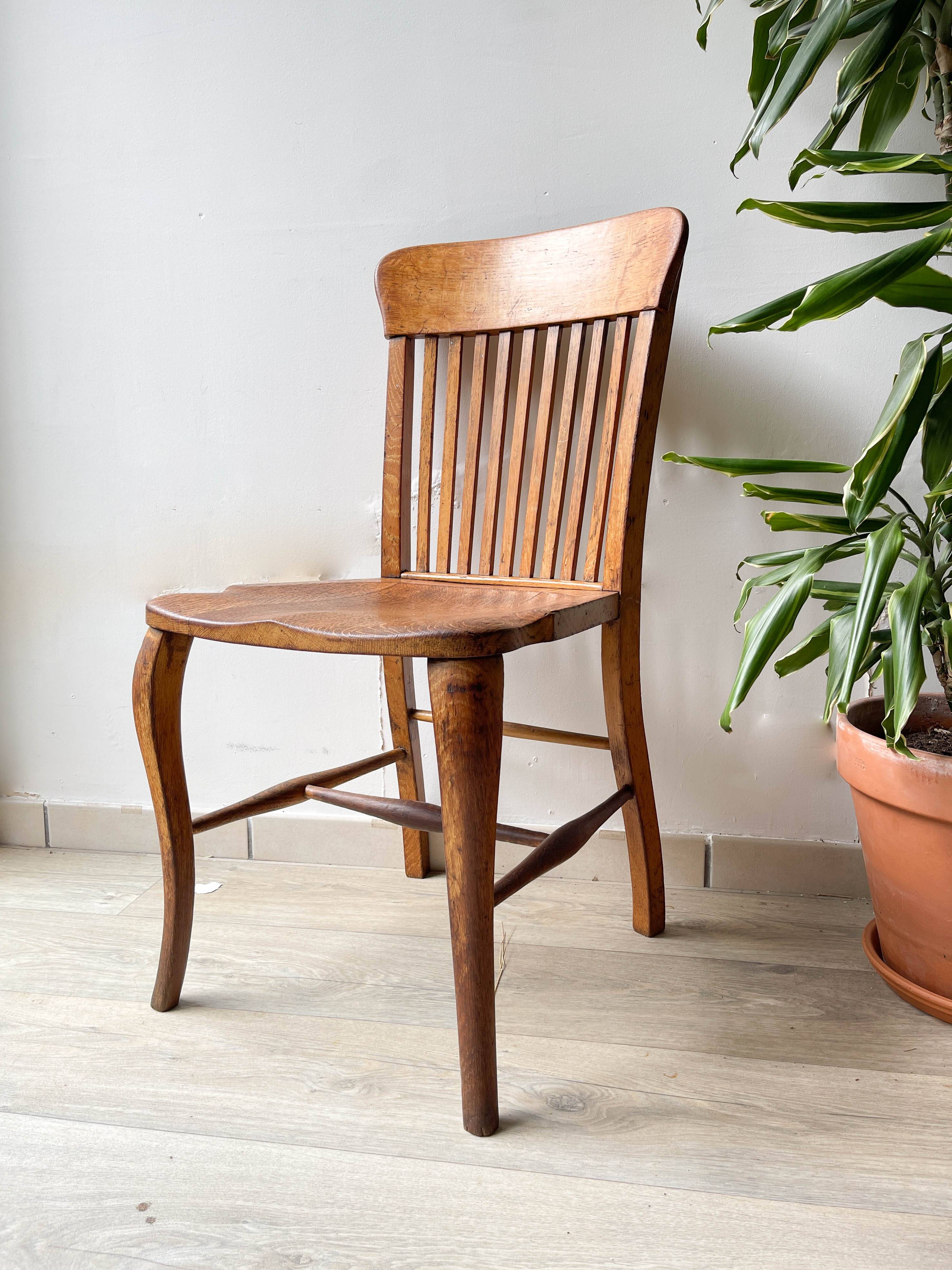 Office chair in solid oak baumann b8 19220/30