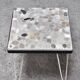 Table d'appoint mid-century avec incrustations de pierres mosaïques, 1960