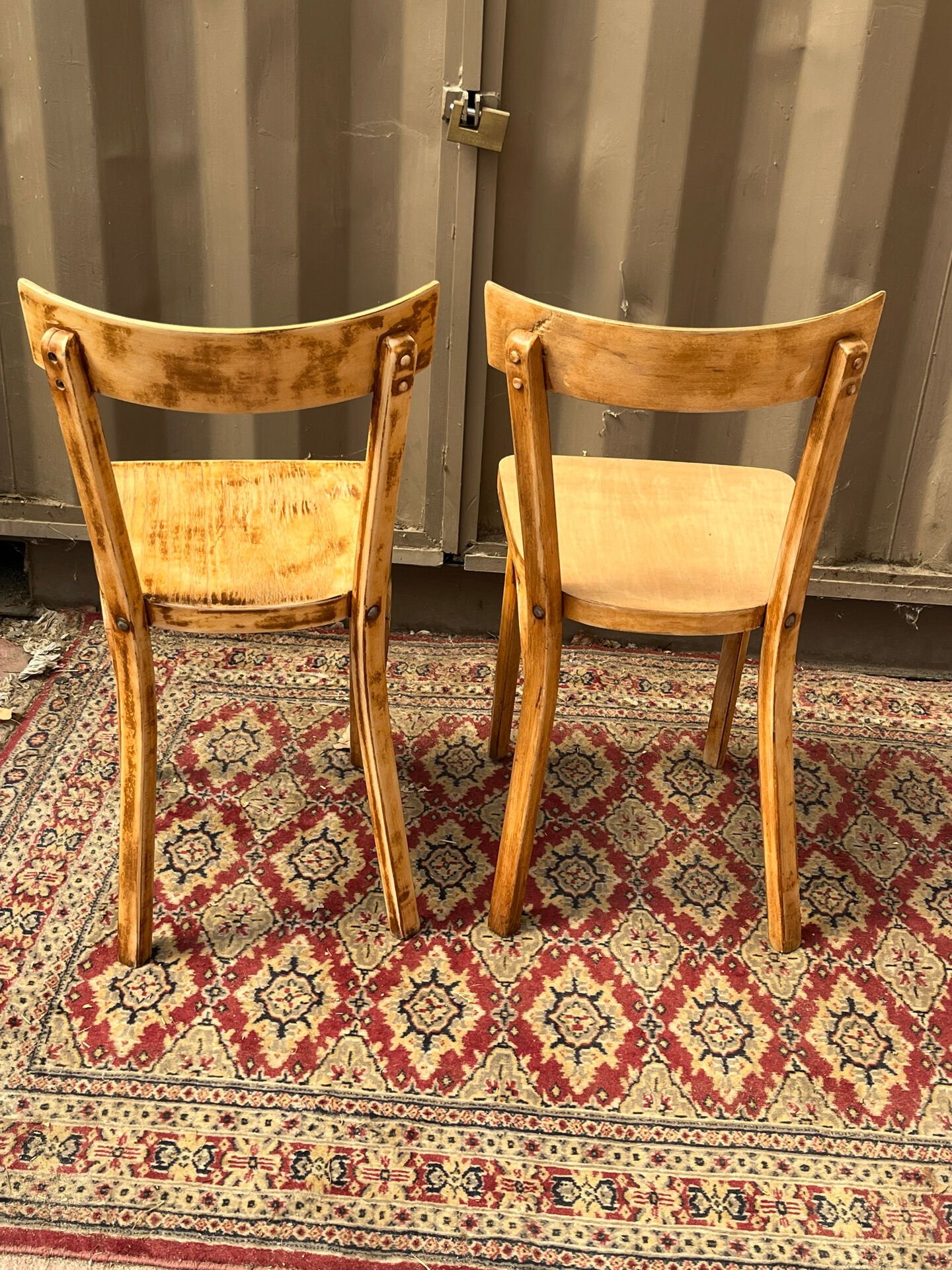 Pair of bistro chairs