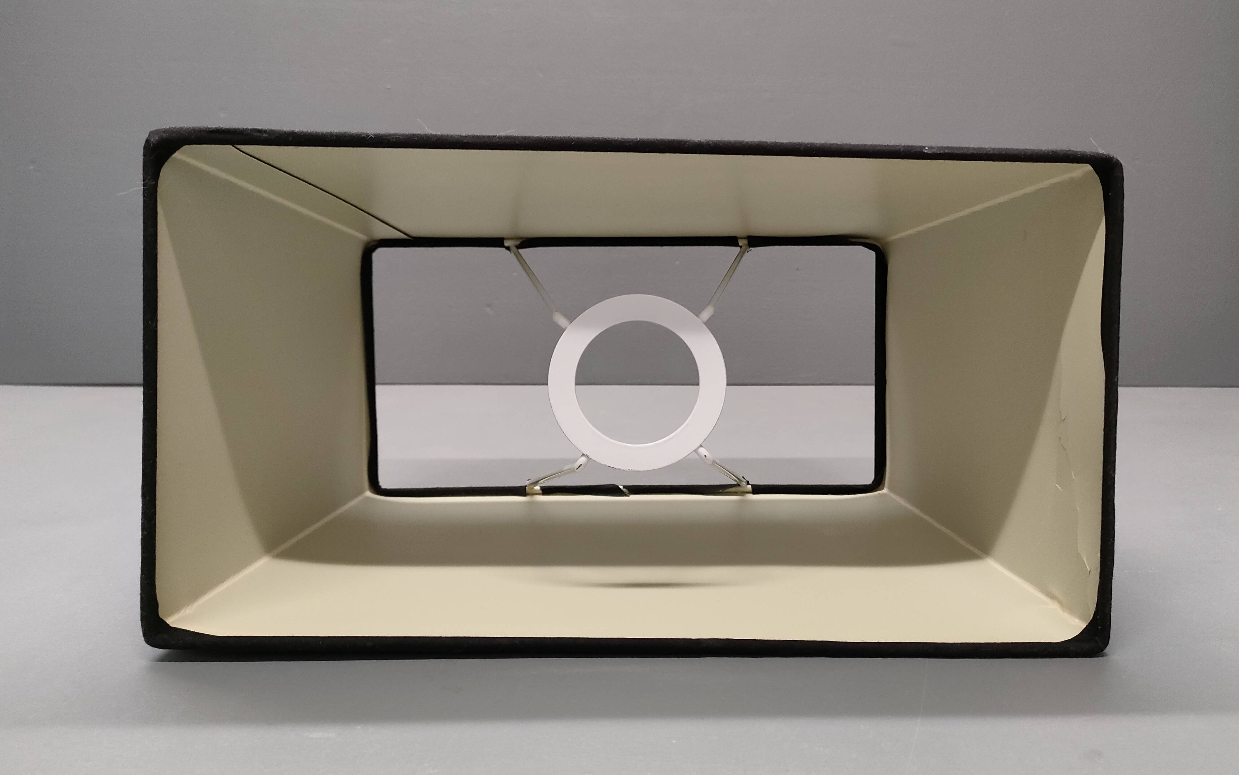 Druline ~ contemporary living room lamp ceramic silver black shade