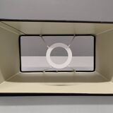 Druline ~ contemporary living room lamp ceramic silver black shade