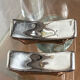 Silver ceramic knife rest