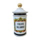 Important pharmacy jar Folium Belladonnae