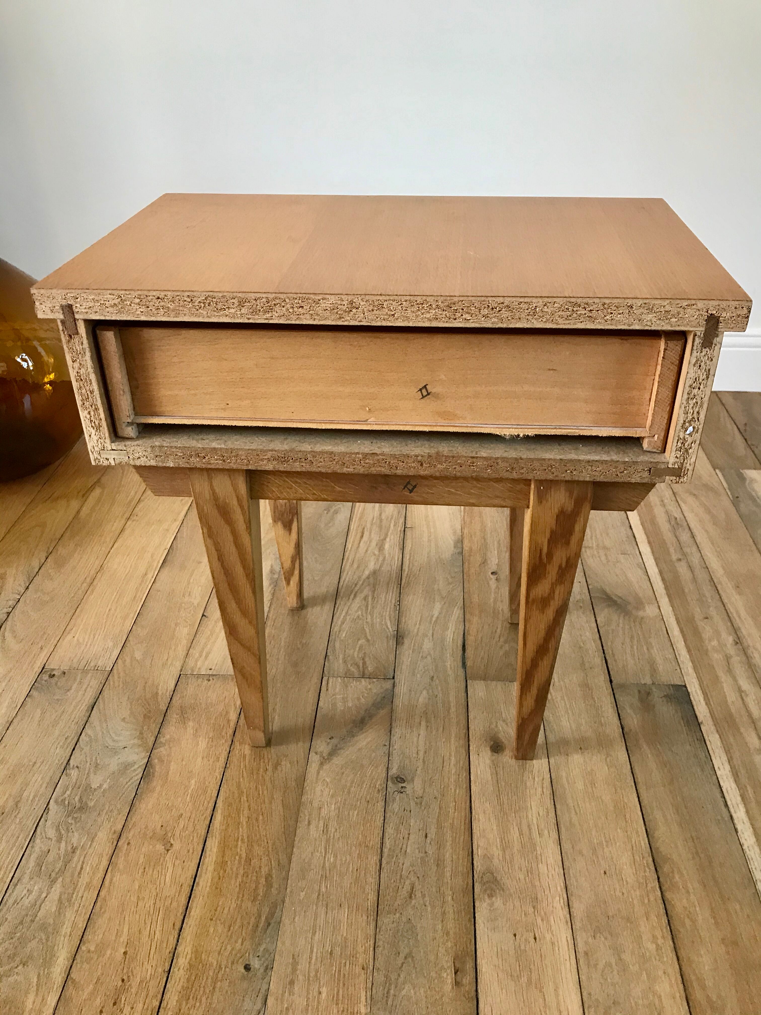 Scandinavian bedside table 50s