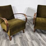 Fauteuils de Jindrich Halabala, années 1940, ensemble de 2