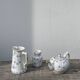 Antique Digoin Sarreguemines blue and white tea set