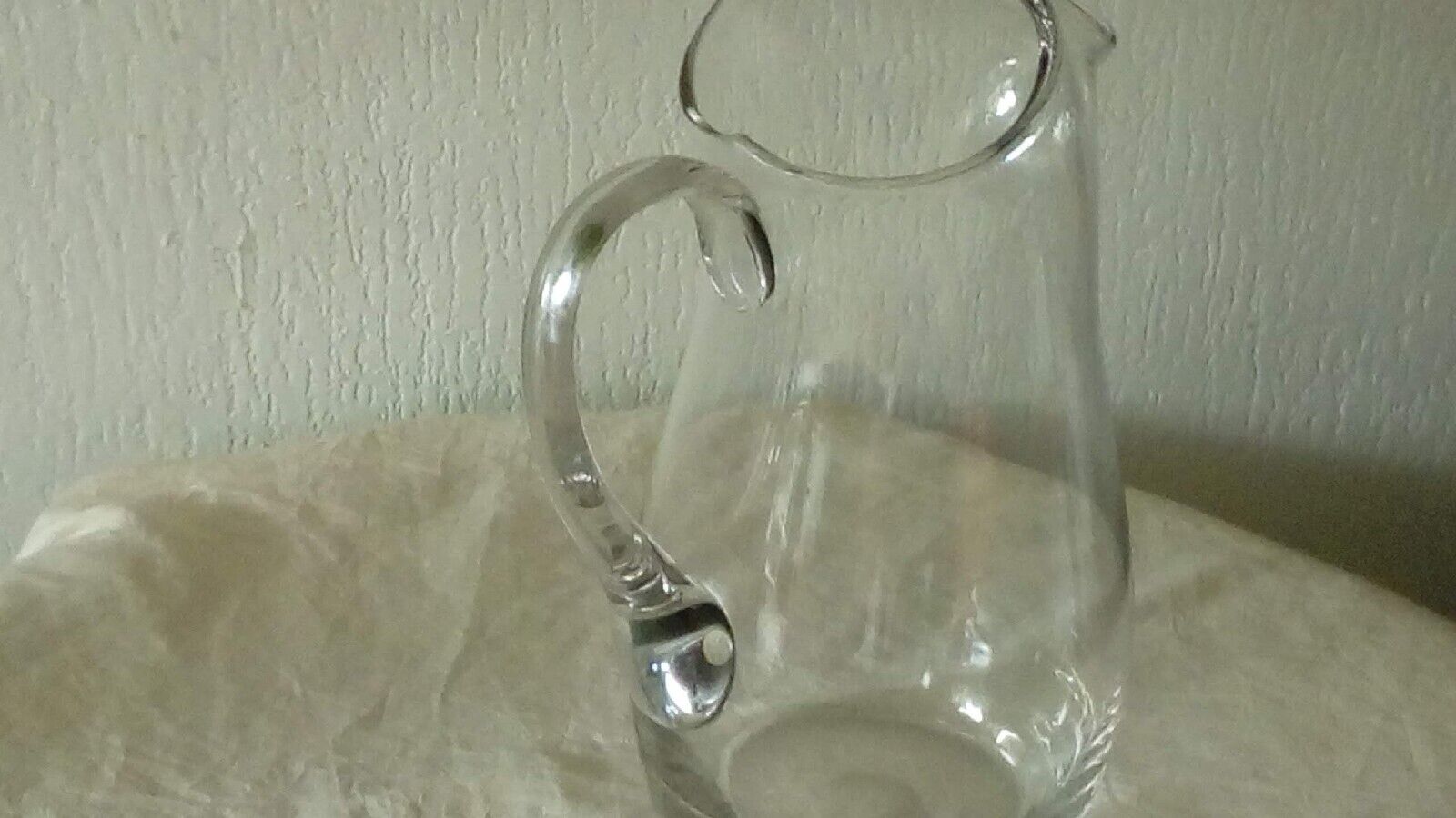 Jug carafe crystal pitcher spout tongs