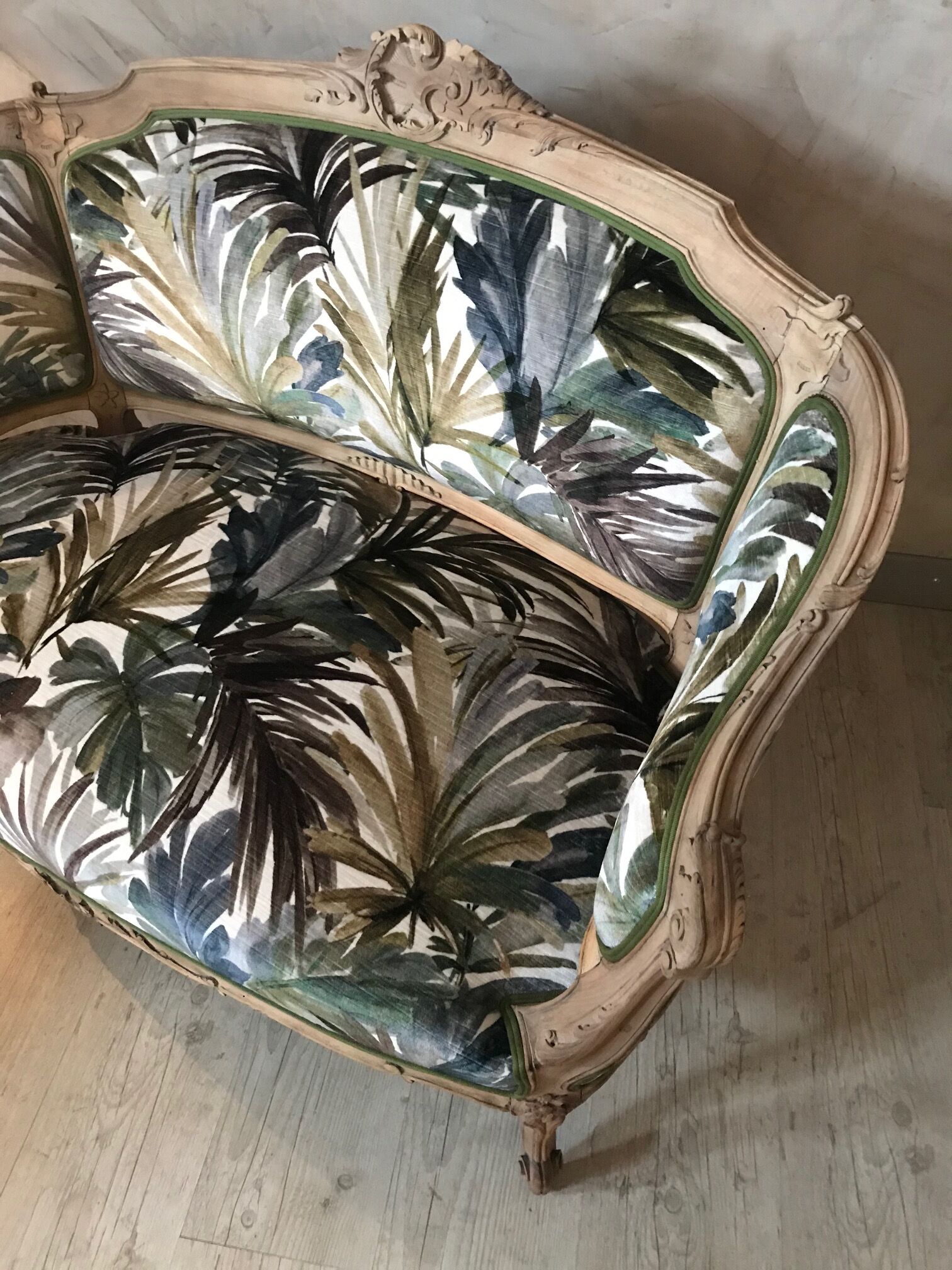 Small Louis XV sofa completely redone