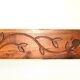 Antique carved wooden decorative panel
