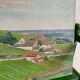 Painting oil landscape countryside 1935