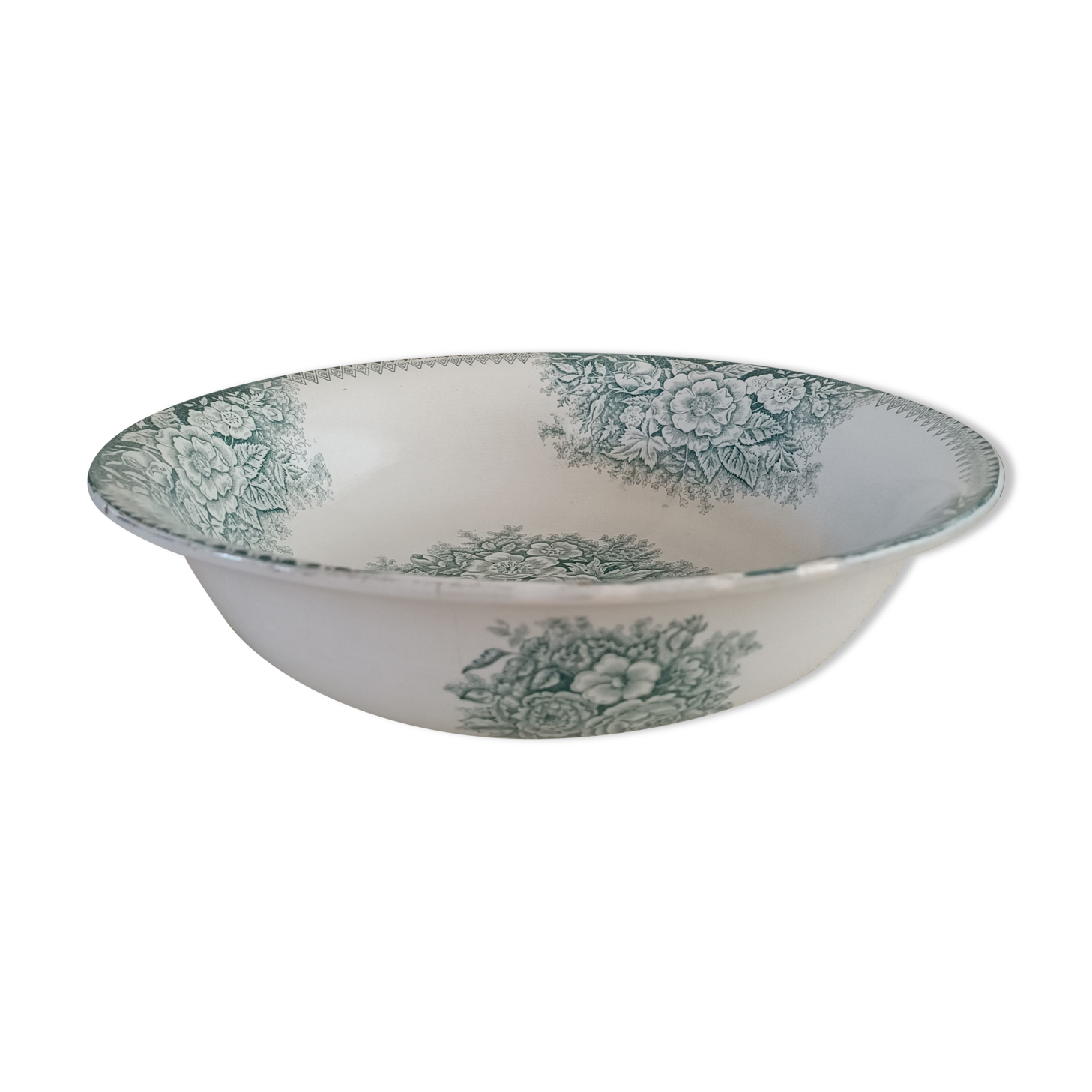 Old bowl in iron earth Saint Amand