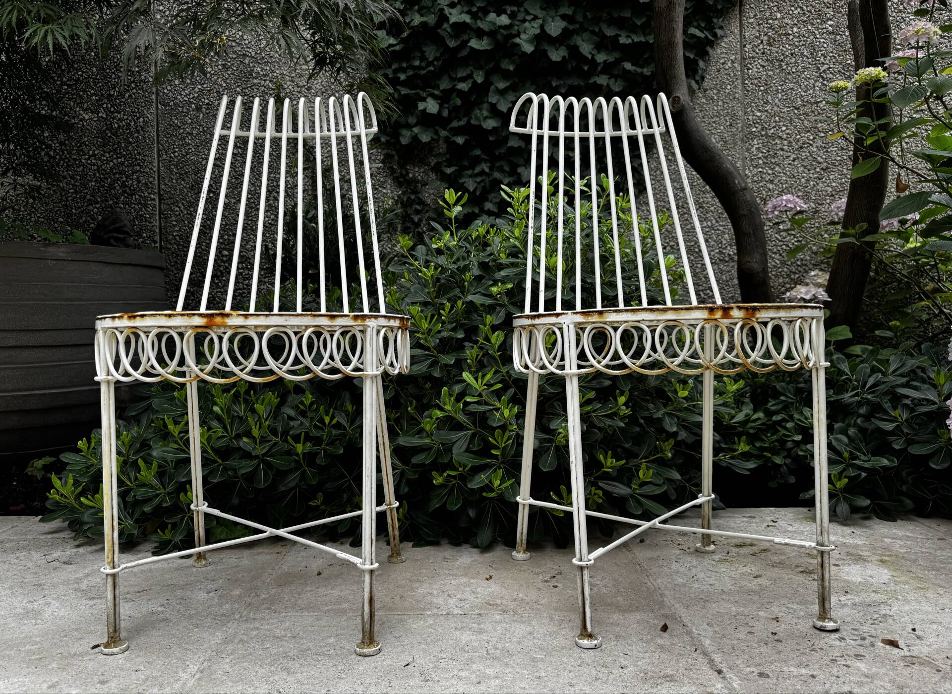 Rare garden furniture set Mathieu Matégot – CAP d’Ail 5-piece set